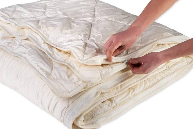 Premium 4 season duvet on a bed, luxury all-season bedding Ireland, 4SLEEP
