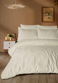 HAZEL Satin Duvet Cover Set / CREAM