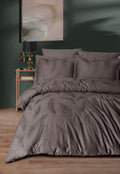 HAZEL Satin Duvet Cover Set / MINK