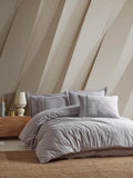 JASMIN Jacquard Duvet Cover Set / GREY