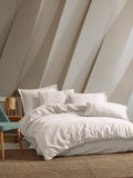JASMIN Jacquard Duvet Cover Set / CREAM