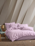 JASMIN Jacquard Duvet Cover Set / LILAC