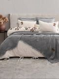 PAULA Bedding Set with Bedcover / GREY